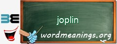 WordMeaning blackboard for joplin